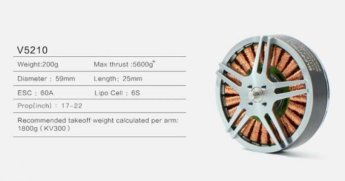 항공 중부 리프트 드론 모터 300KV 고효율 브러시리스 모터 0