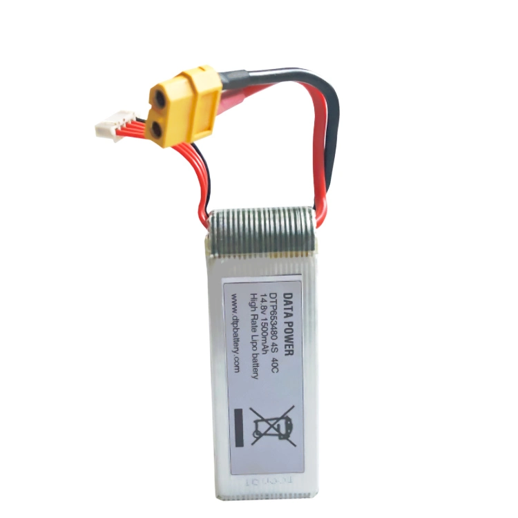 14.8V 드론 전원 모듈 1500mAh 40c 드론 리?? 배터리 Dtp 653480-4s 1