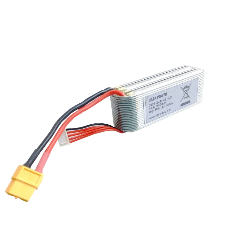 14.8V 드론 전원 모듈 1500mAh 40c 드론 리?? 배터리 Dtp 653480-4s 2