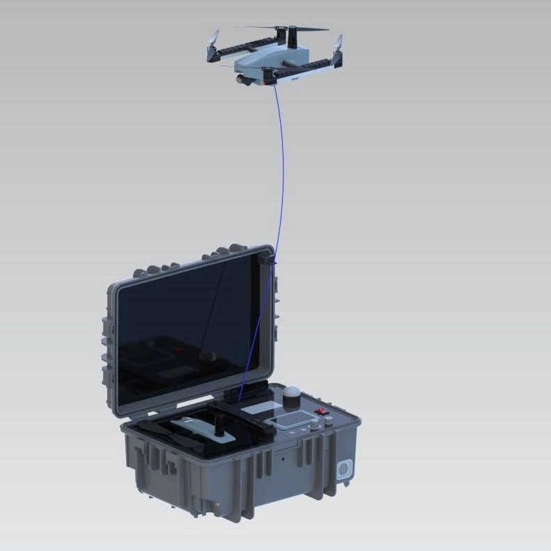 MYUAV 드론의 조명 테더 케이블 전력 공급 지속적으로 24 시간 비상 조명을 위해 2