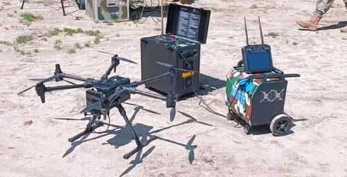 에 관한 최신 회사 뉴스 Myuav MESH 로더 드론 시스템 공중-지구 108km 거리 테스트