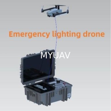 MYUAV 드론의 조명 테더 케이블 전력 공급 지속적으로 24 시간 비상 조명을 위해