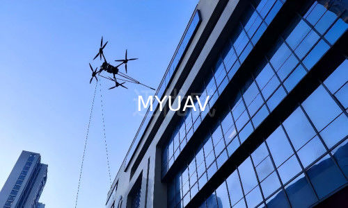 DJI FlyCart 30 120m 높이 건물 청소